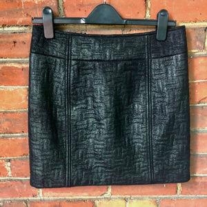 (Sold) NWT Karl Lagerfeld Delfine Black Mini Skirt